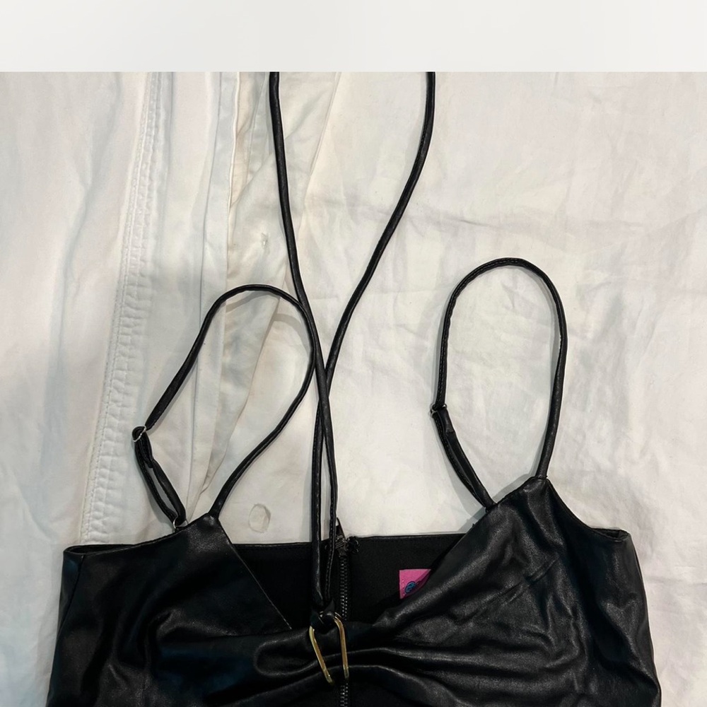 Edikted Black Satin Shoulder Bag